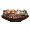Feuerschale AKIRA mit Grill ohne Podest - 2 Grillroste