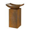 Feuerschale AKIRA mit Grill, Podest 80 - 2 Grillroste