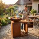 Plancha-Set PIO 100 Premium 2 - mit Podest und Ablage