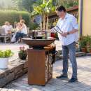 Plancha-Set PIO 100 Premium 1 - mit Holzlager und Ablage