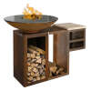 Plancha-Set PIO 80 Premium 1 - mit Holzlager und Ablage