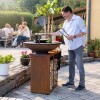 Plancha-Set PIO 80 Premium 1 - mit Holzlager und Ablage