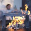 Plancha-Set PIO 100 Deluxe 3 - mit Podest, Holzlager, Ablage und Topgrill