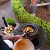 Plancha-Set PIO 80 Deluxe 2 - mit 2 Podesten, Ablage und Topgrill