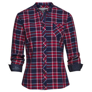 STIHL Flanellbluse Rot/Blau