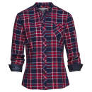 STIHL Flanellbluse Rot/Blau