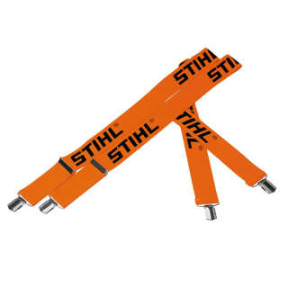 STIHL Hosenträger Orange mit Metallklips