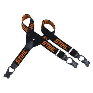 STIHL Hosenträger Schwarz zum Knöpfen